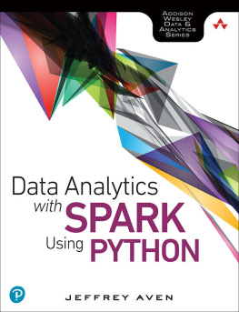 Jeffrey Aven Data Analytics with Spark Using Python