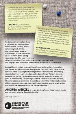 Andrea Wenzel Community-Centered Journalism: Engaging People, Exploring Solutions, and Building Trust