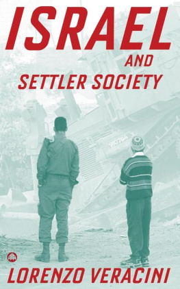 Lorenzo Veracini Israel and Settler Society