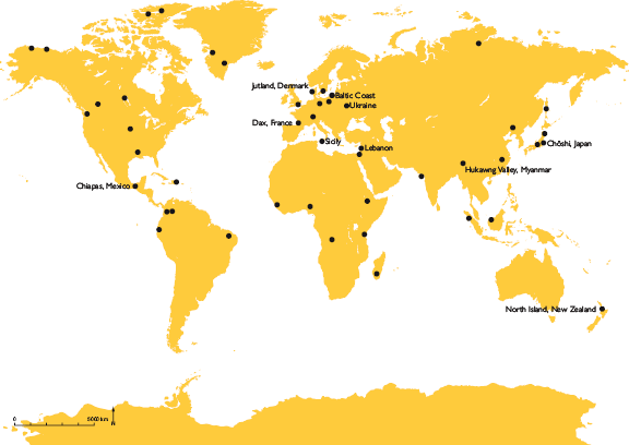 2 Notable deposits of ambers and subfossil resins The locations named on the - photo 5