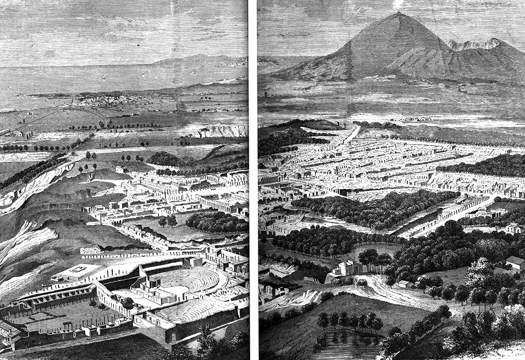 Overview of Pompeiis ruins Vue densemble des ruines de Pompi engraving from - photo 4