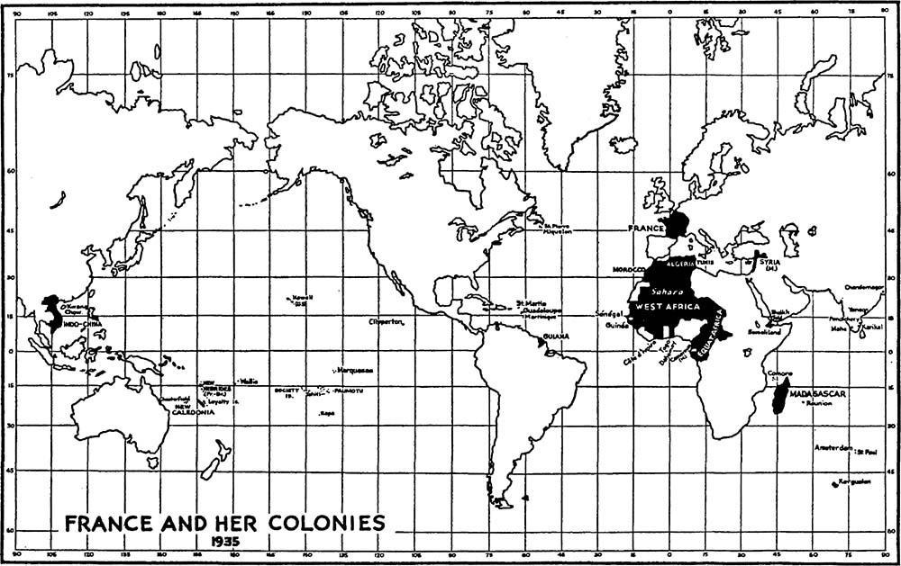 MAP SHOWING THE LOCATION OF THE FRENCH EMPIRE The American Historical - photo 3