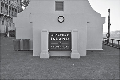 This modern welcome greets visitors when first arriving on Alcatraz The - photo 5