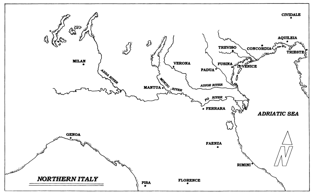 Map of the Veneto Map of the Venetian lagoon Chapter 1 Introduction - photo 4