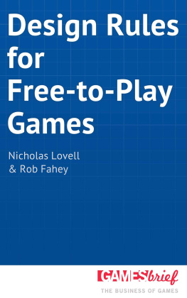 Lovell Nicholas - Design Rules for Free-to-Play Games