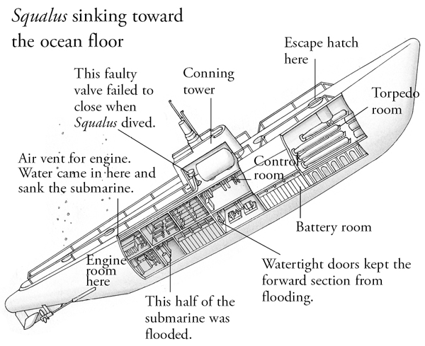 Four minutes passed before Squalus hit the bottom with a jarring thud But the - photo 3