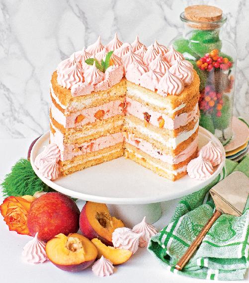 I cannot say enough about how delicious this delicate peach and zefir cake is - photo 8