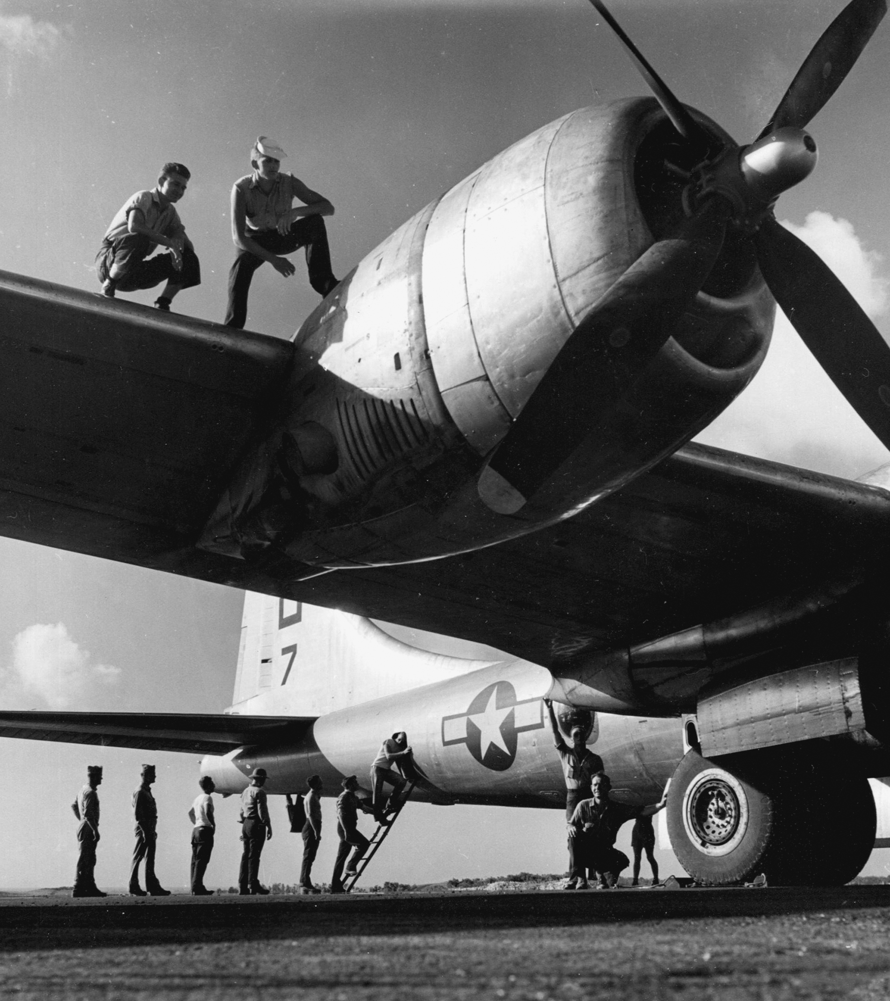 The B-29 with a tail the height of a three-story building was Americas - photo 5