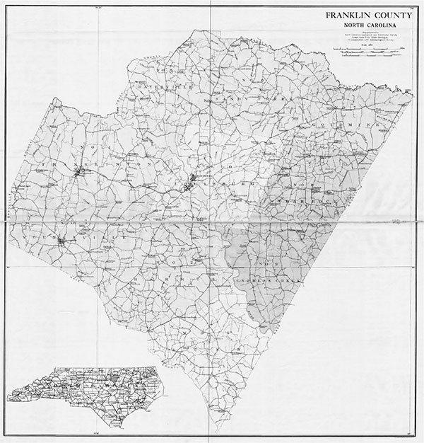 Franklin County map 1907 Courtesy of the State Archives of North Carolina - photo 4