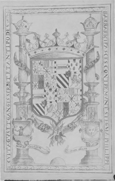 Faesimile reduced of the COAT OF ARMS OF KING PHILIP II From the - photo 3