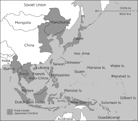 Area under Japanese control spring 1942 Locations of labor camps cited in - photo 3