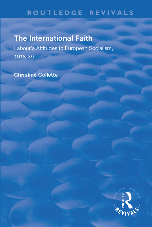 The International Faith For Stephen Bird First published 1998 by Ashgate - photo 1