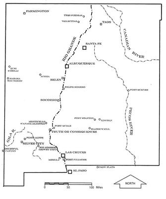 1 Some Locations for New Mexico Episodes Map by the author 1 Marata - photo 2