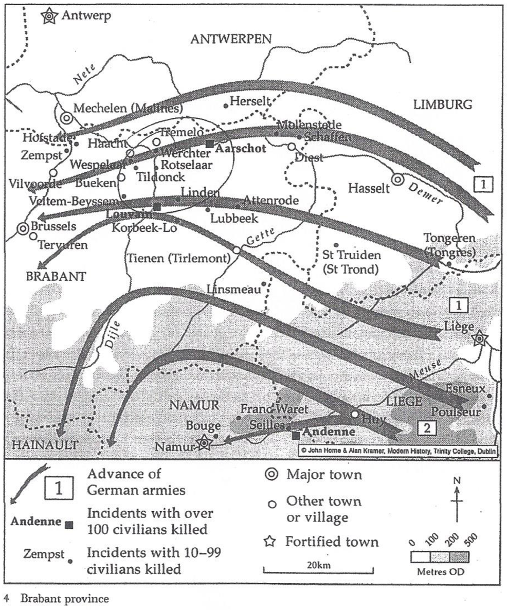 Brabant Province August 1914 Map drawn by Matthew Stout taken from John - photo 3