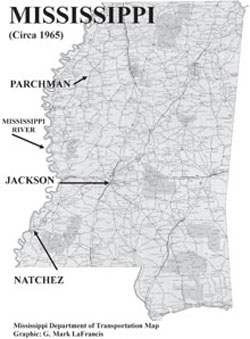 Map of Mississippi Courtesy Mississippi Department of Transportation authors - photo 4