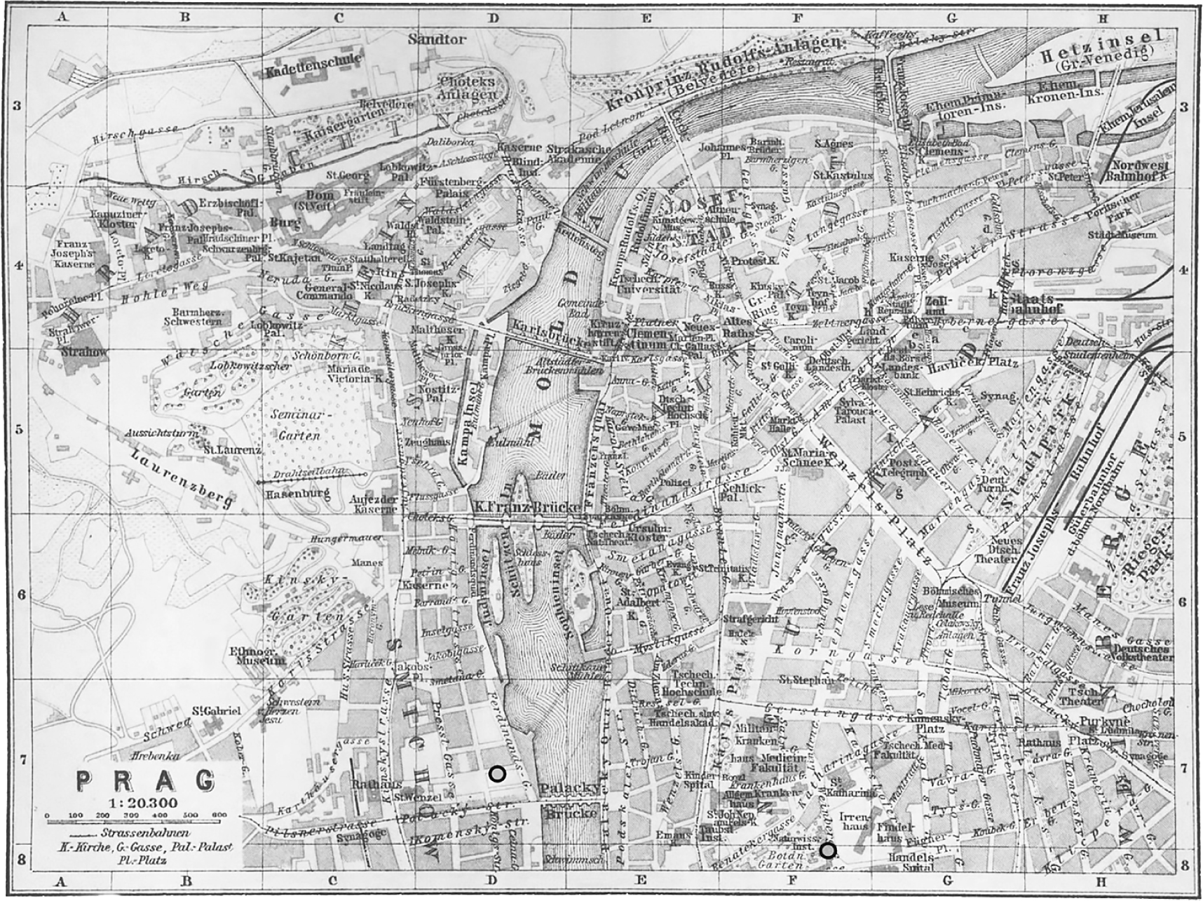 A map of central Prague from the 1910 Baedeker guide the sort of source that - photo 2