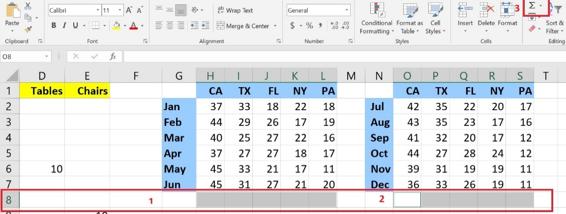 Fig 114 NewData worksheet showing cells H8 I8 J8 K8 L8 and O8 P8 Q8 - photo 5