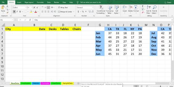 Fig 111 NewData worksheet But Im going to repeat the names For example in - photo 2