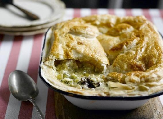 Chicken combines with leek a Welsh national emblem with prunes and Caerphilly - photo 5