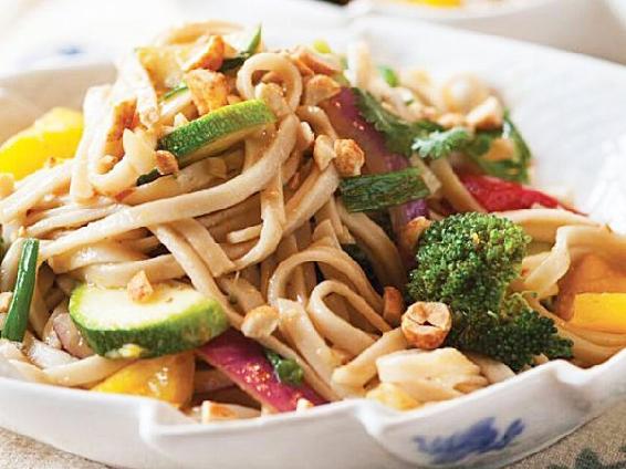 This wonderful breakfast dish includes udon noodles and fruit nuts Its an - photo 4