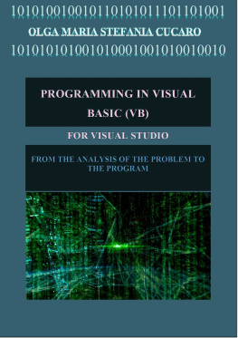 Olga Maria Stefania Cucaro - Programming in Visual Basic (VB)