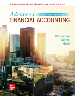 Theodore Christensen - Advanced Financial Accounting