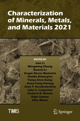 Jian Li - Characterization of Minerals, Metals, and Materials 2021