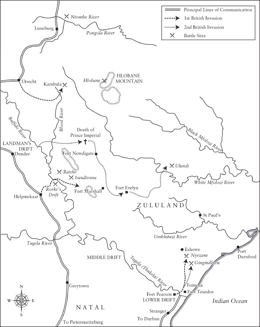 Invasion routes into Zululand Isandlwana 212 January 1879 - photo 5