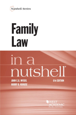 John Myers Family Law in a Nutshell