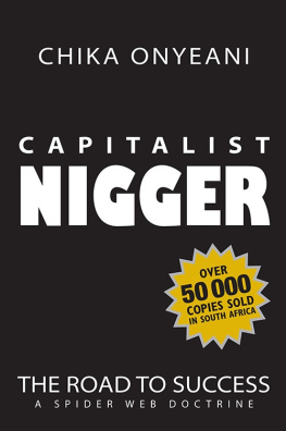 Chika Onyeani Capitalist Nigger