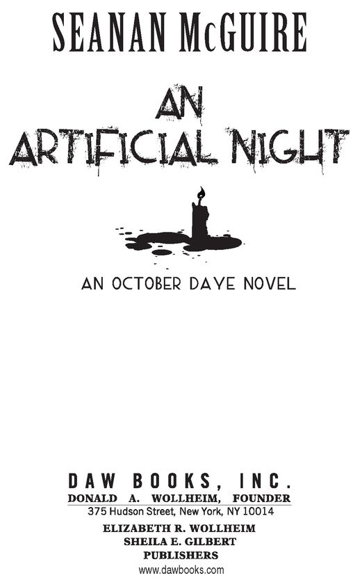 For Vixy For always ACKNOWLEDGMENTS An Artificial Night is the third - photo 2