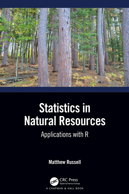 Statistics in Natural Resources To manage our environment sustainably - photo 1