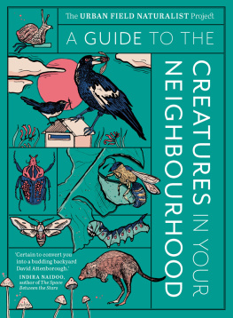 Urban Field Naturalist Project The A Guide to the Creatures in Your Neighbourhood