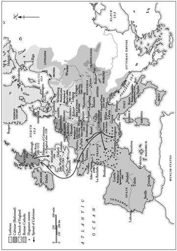 Map 3 Religious divisions in Western Europe in the 17th Century The Huguenots - photo 4