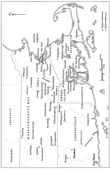 Map 6 Indian and English settlements in Seventeenth-Century Massachusetts - photo 7