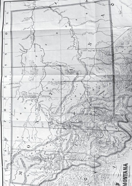 Map of the Territory of Montana in 1865 Drawn by WW de Lacy for the use of - photo 4