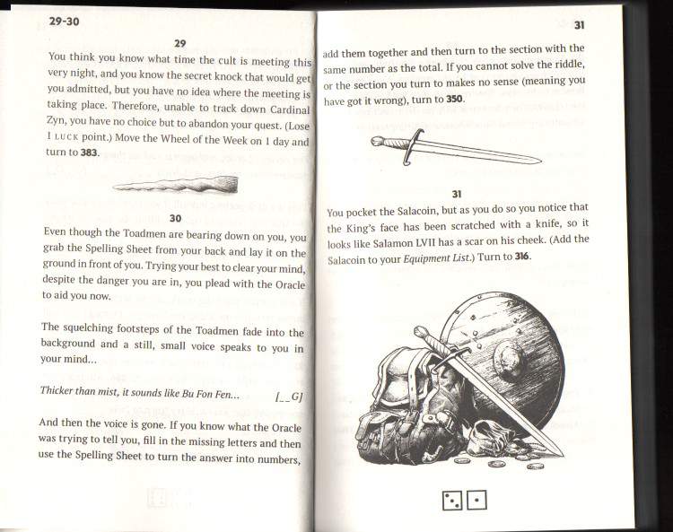 Fighting Fantasy Gamebook Secrets of SalaMonis 40th Anniversary edition - photo 20