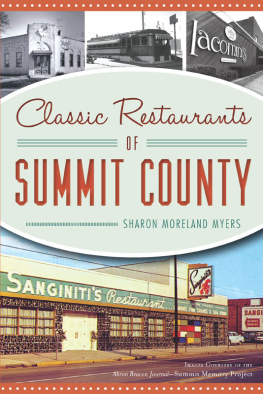 Sharon Moreland Myers - Classic Restaurants of Summit County