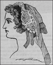 A Dinner Cap from Godeys Ladys Book 1861 The white wedding gown caught - photo 21