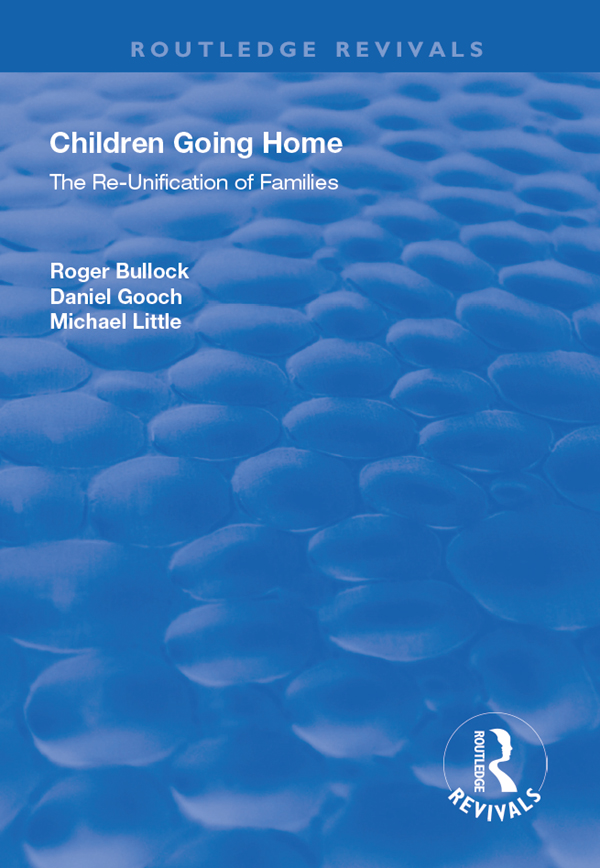 CHILDREN GOING HOME dartington social research series Making Residential Care - photo 1