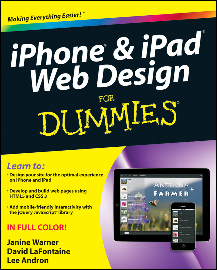 iPhone iPad Web Design For Dummies by Janine Warner David LaFontaine and - photo 1