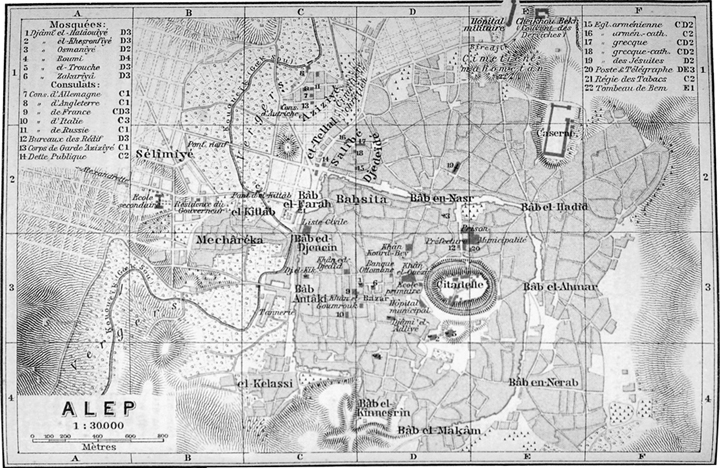 Baedekers map of Aleppo 1912 private collectionThis map shows the old city - photo 7