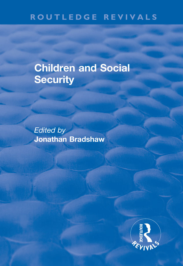 CHILDREN AND SOCIAL SECURITY International Studies on Social Security Volume - photo 1