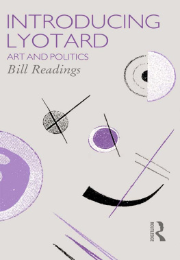 Bill Readings - Introducing Lyotard