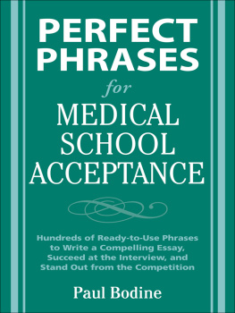 Paul Bodine - Perfect Phrases for Medical School Acceptance