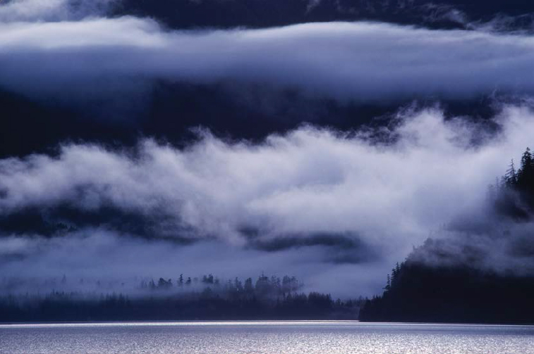 Lake Crescent after a rain As winter clouds rise over the mountains they bury - photo 16