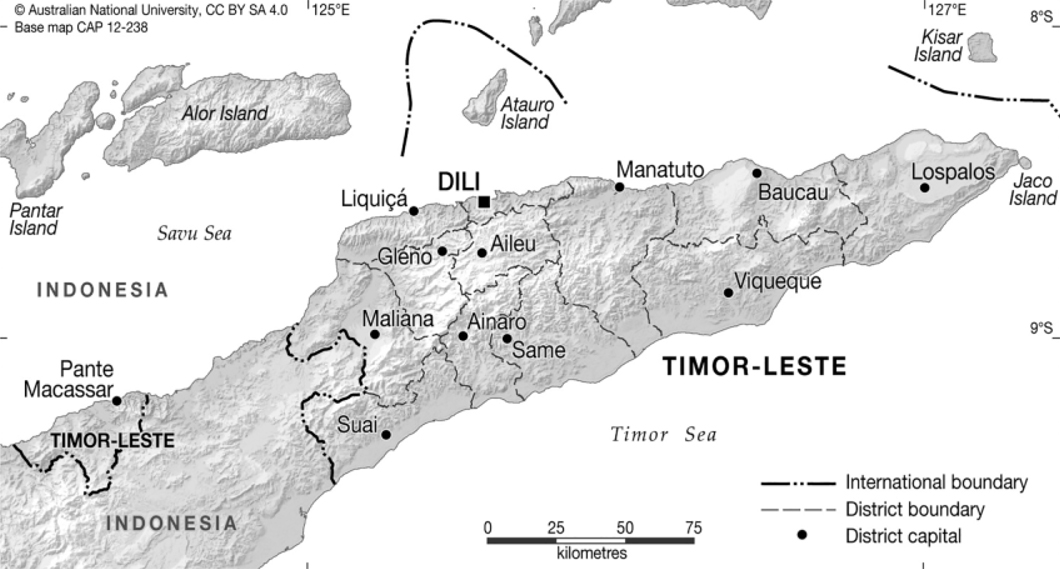 Map Timor-Leste Map reproduced with the permission of CartoGIS Services ANU - photo 3