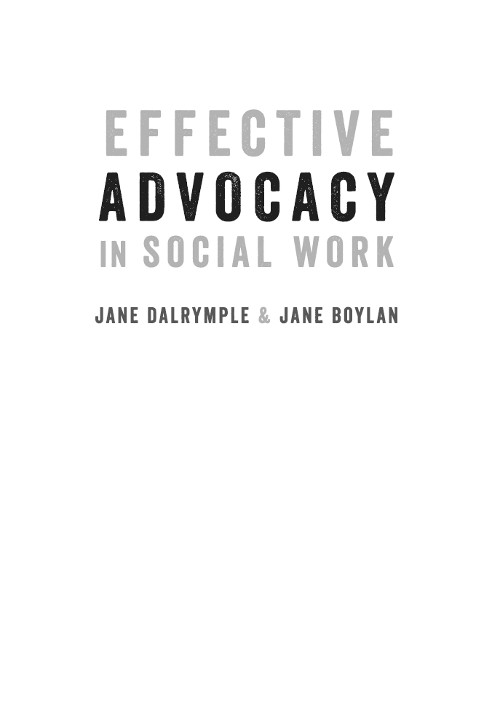 This book forms part of the SAGE Social Work in Action series edited by Steven - photo 2