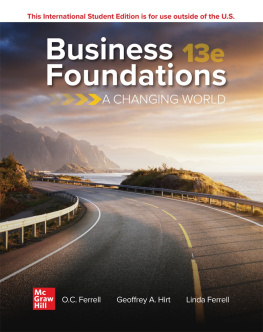 O. C. Ferrell ISE EBook for Business Foundations