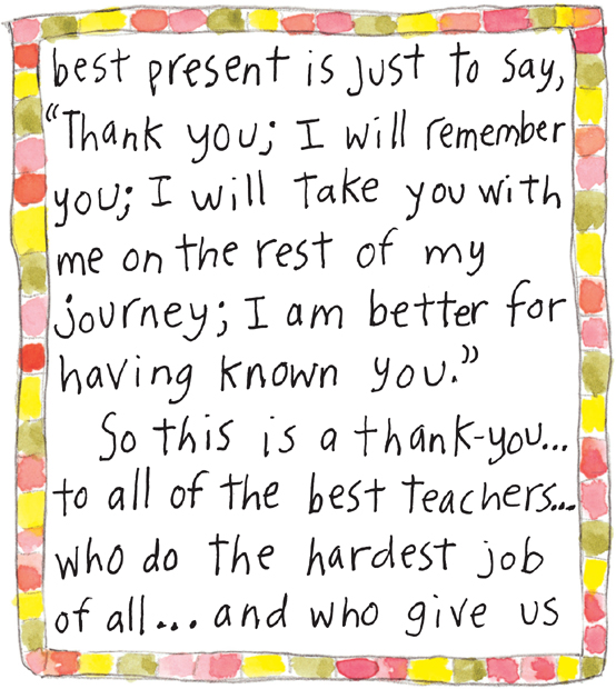 Thank You a book for teachers - photo 10